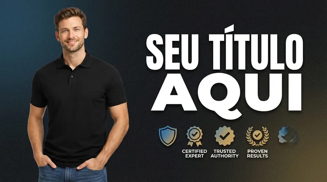 Exemplo de thumbnail de negócios no estilo Autoridade