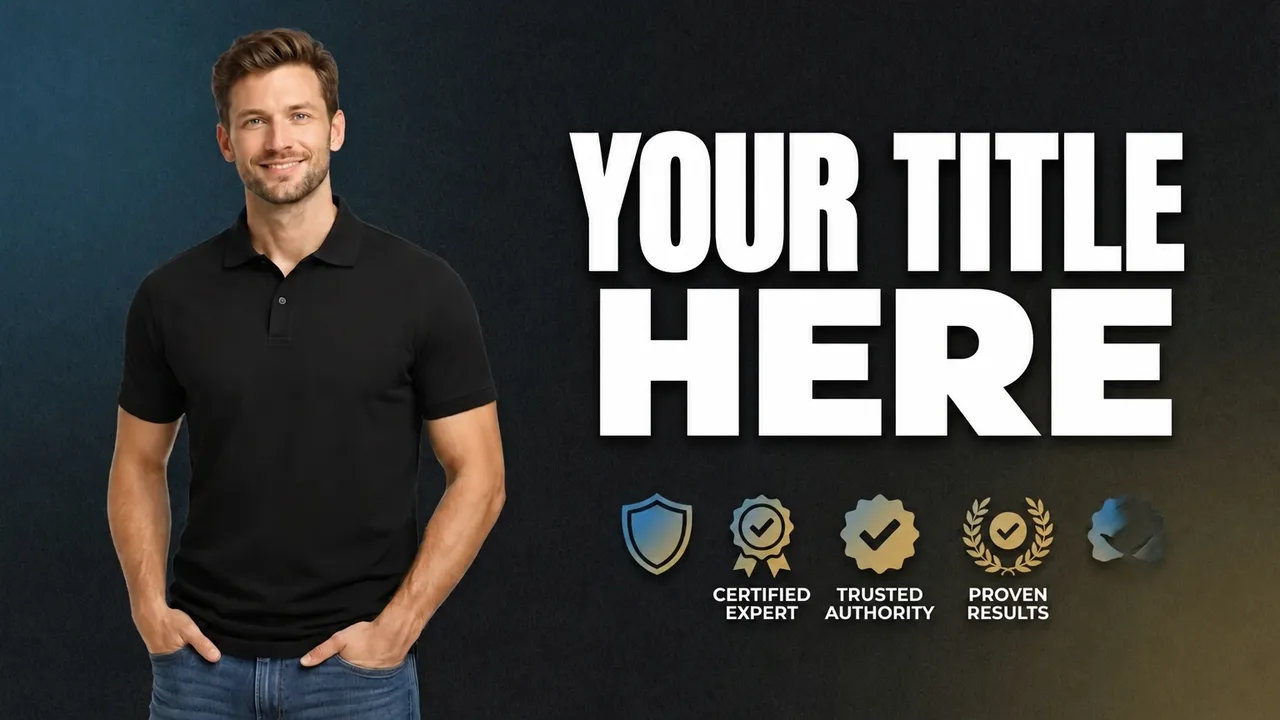 business thumbnail example in the Authority style