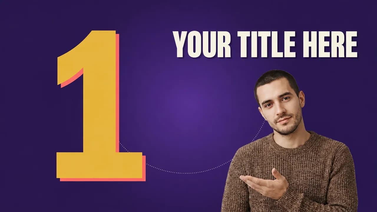 Thumbnail style big number