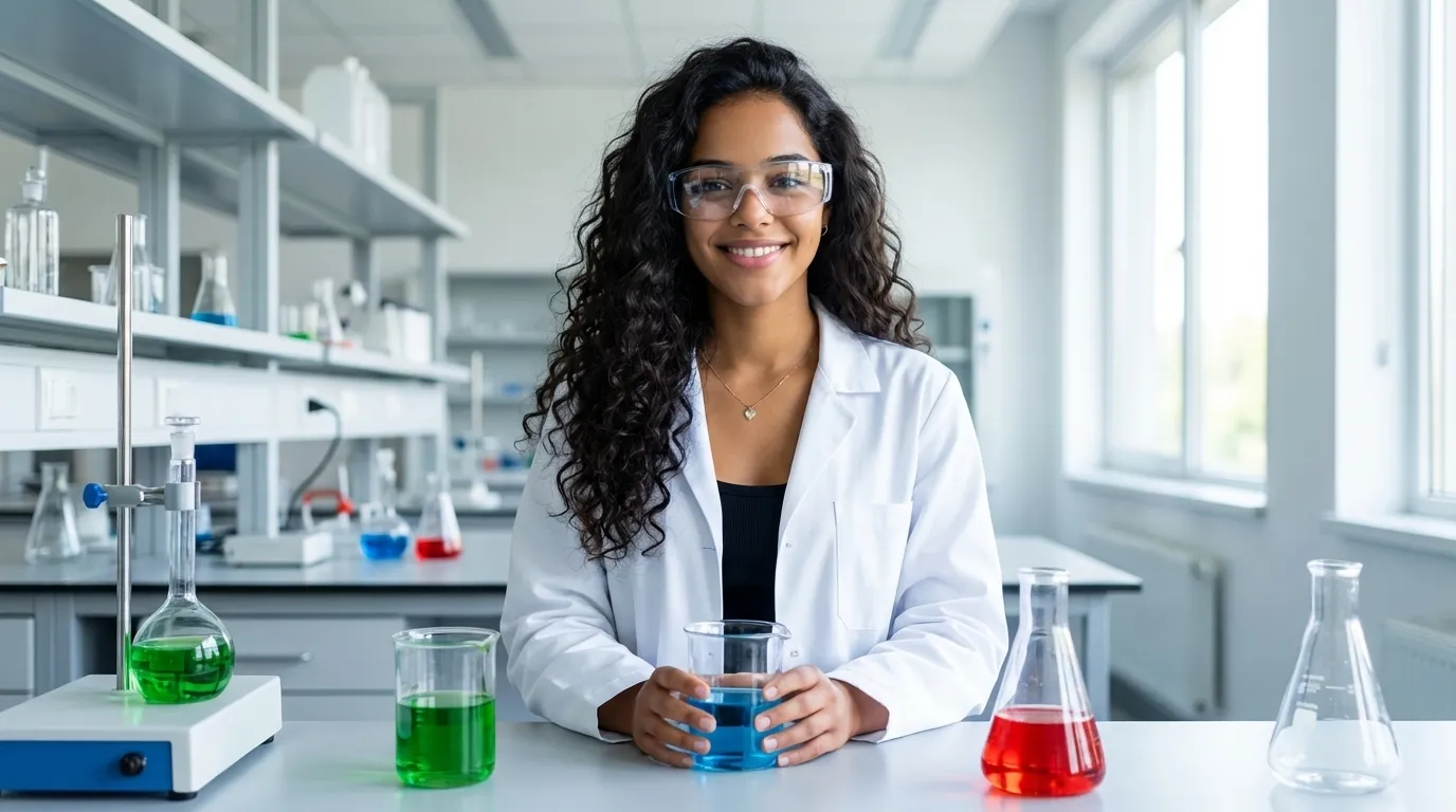 education thumbnail example in the Science lab style