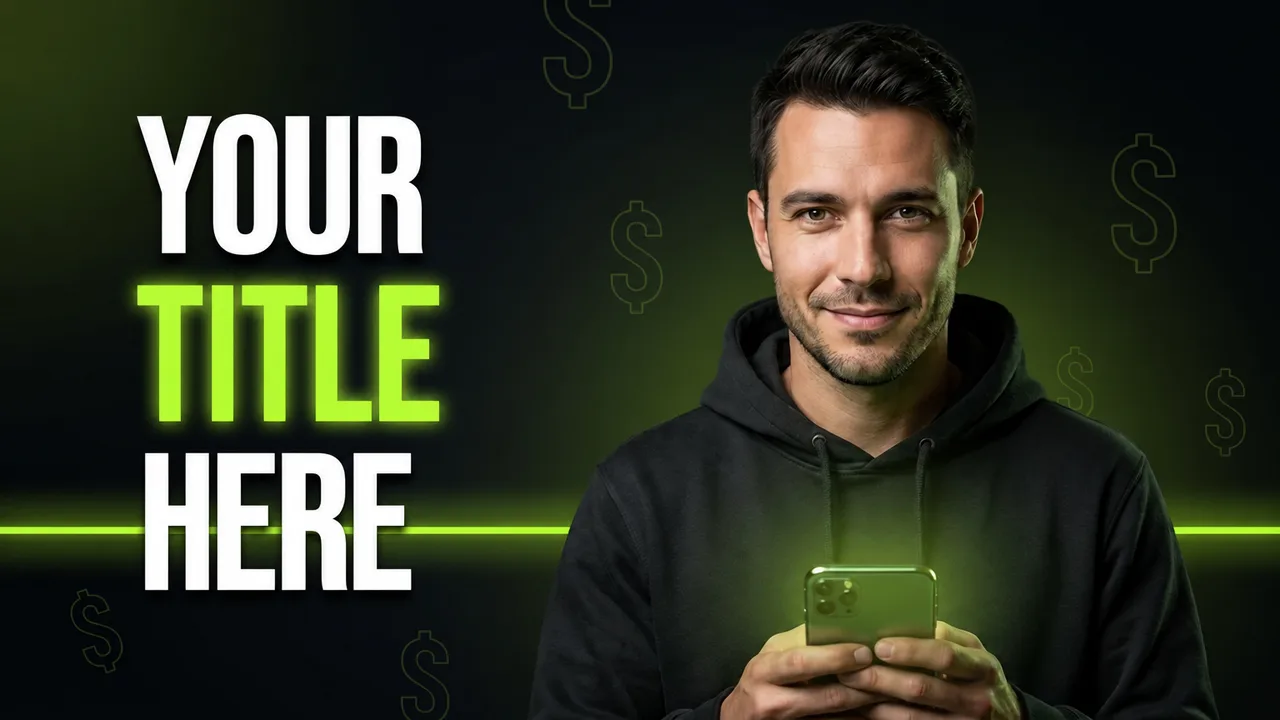 Thumbnail style money bold