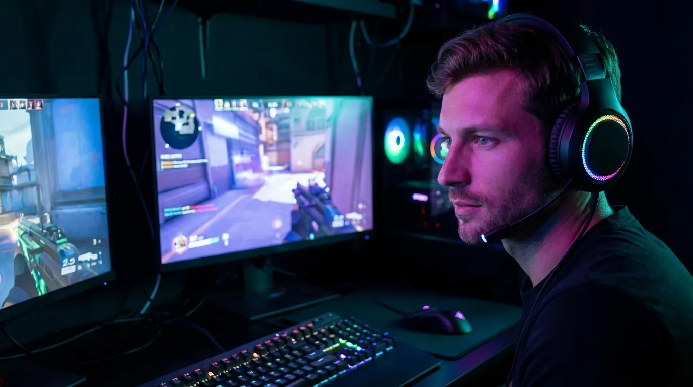 gaming thumbnail example in the Late-night gaming style