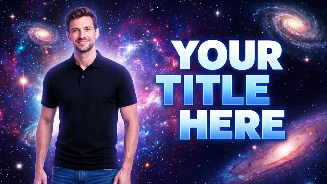 Thumbnail style space cosmic