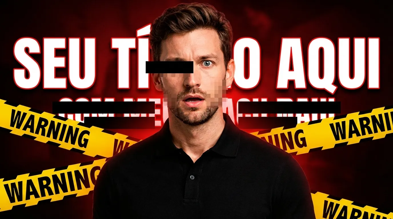 Exemplo de thumbnail de vídeos virais no estilo Exposed