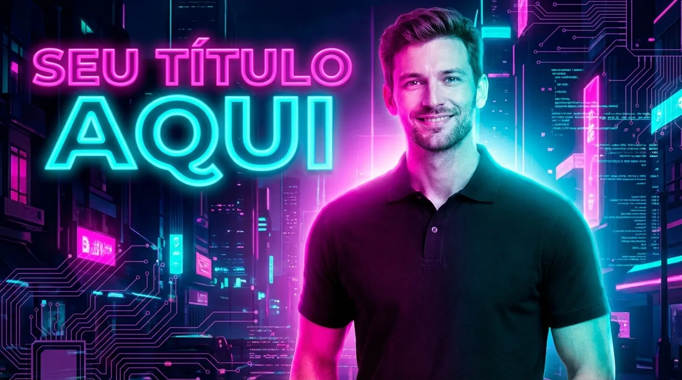 Estilo de thumbnail neon glow