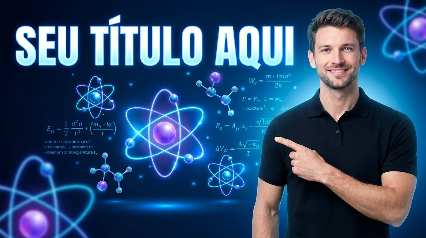 Exemplo de thumbnail de educação no estilo Ciência