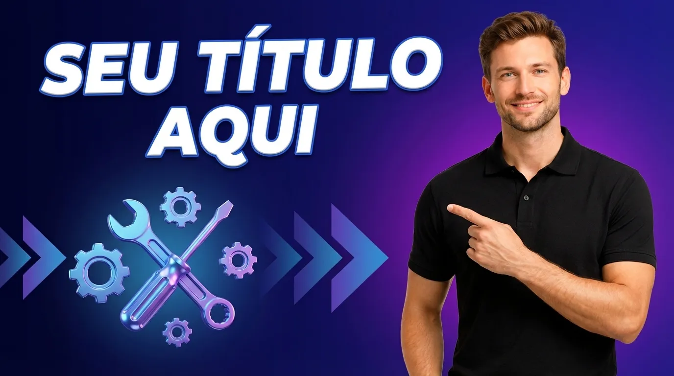 Exemplo de thumbnail de educação no estilo Tutorial